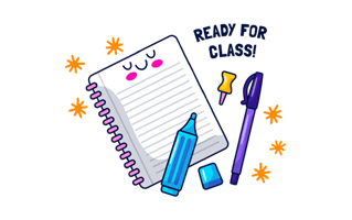 Notebook Free Sticker PNG