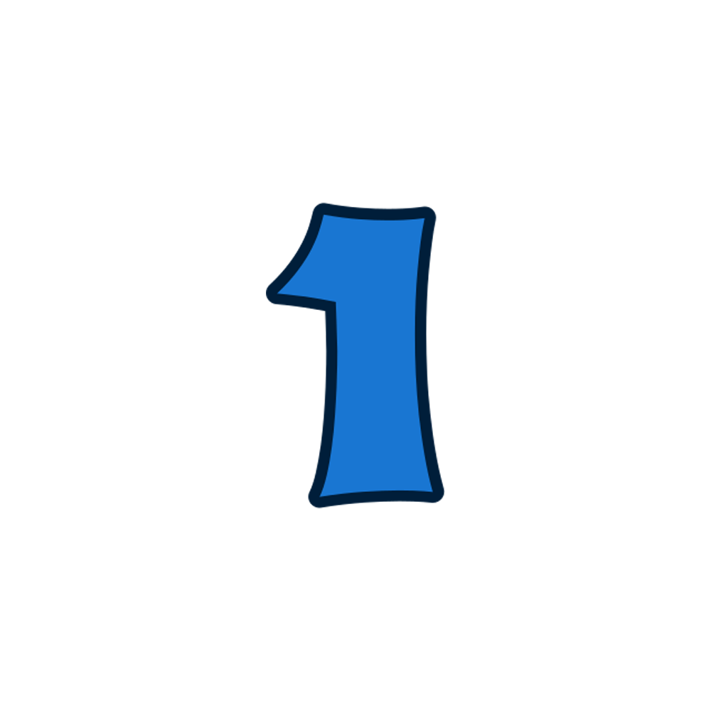 Number One Free Sticker Transparent Image