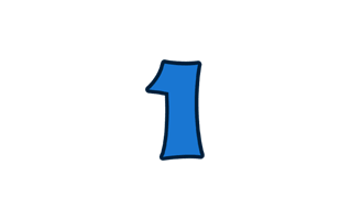 Number One Free Sticker PNG