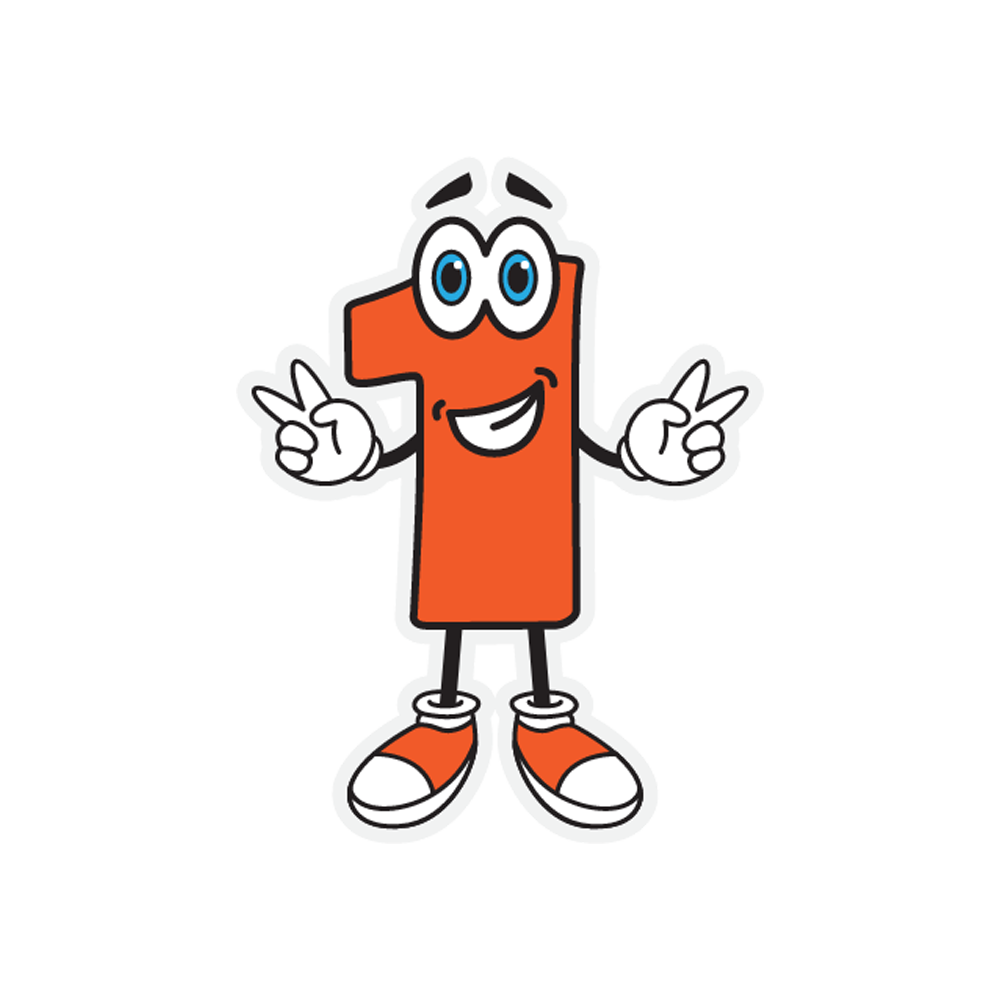 Number One Sticker Transparent Image