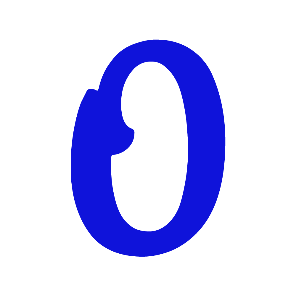 O Alphabet Blue Transparent Clipart