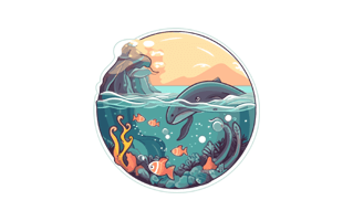 Ocean Sticker PNG