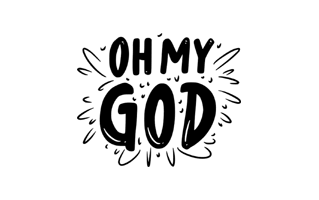 Oh My God Sticker PNG