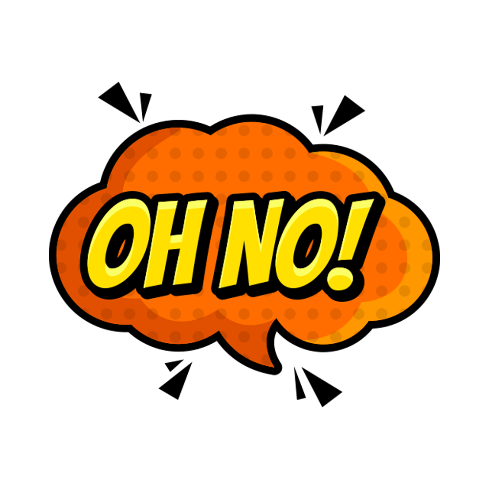 Oh No Sticker Transparent Clipart