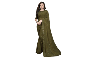 Olive Saree PNG