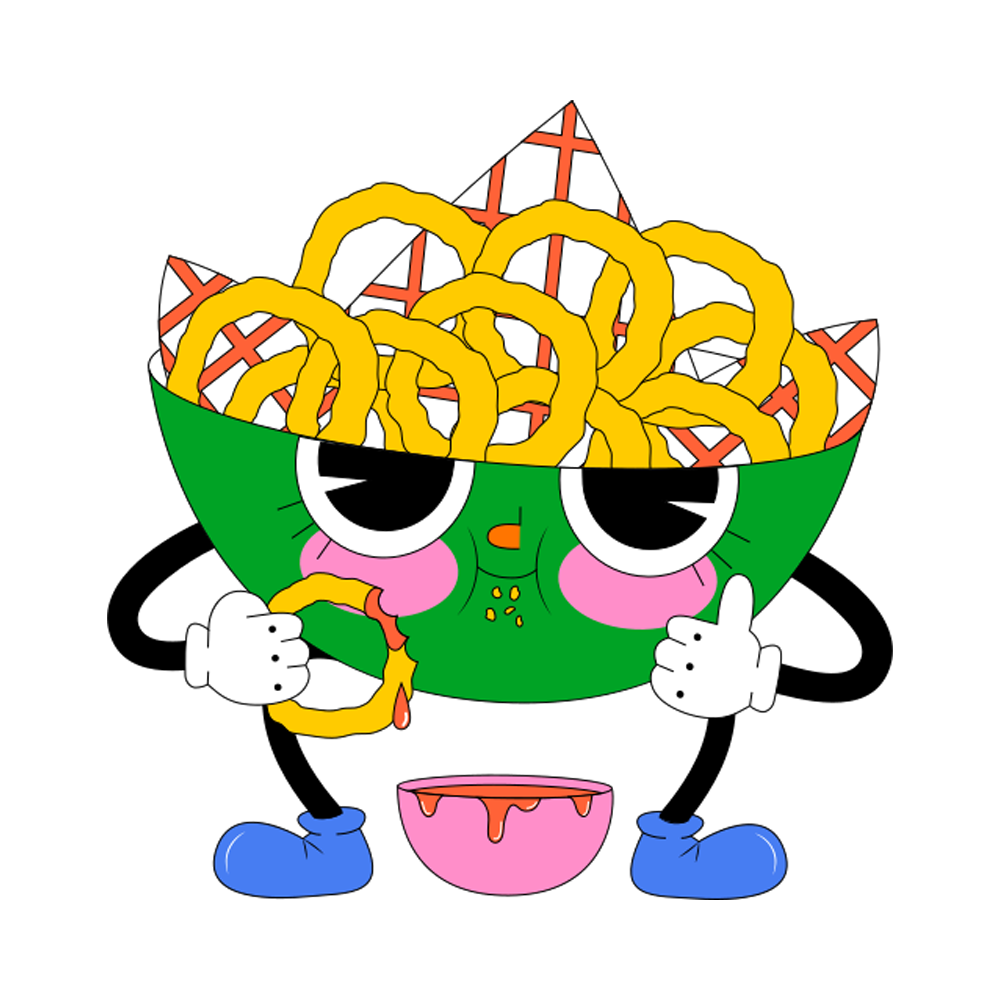 Onion Rings Free Sticker Transparent Image