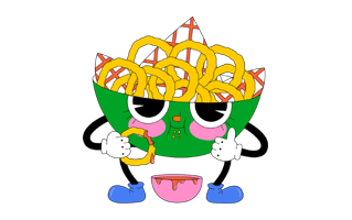 Onion Rings Free Sticker PNG