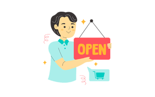 Open Sign Free Sticker PNG
