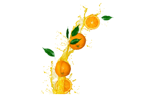 Orange Juice Splash PNG