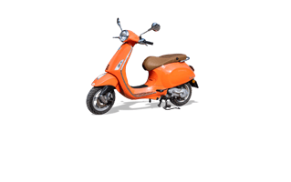 Orange Scooter PNG