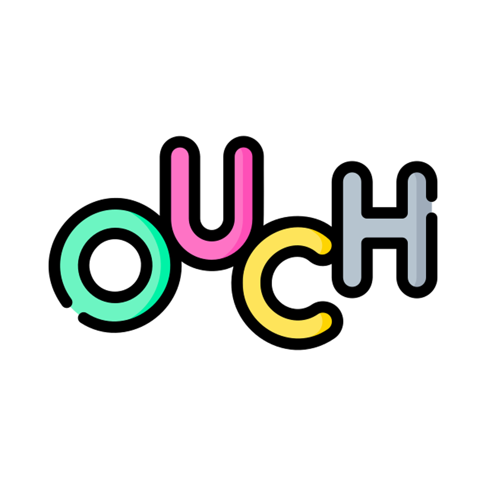 Ouch Free Sticker Transparent Image