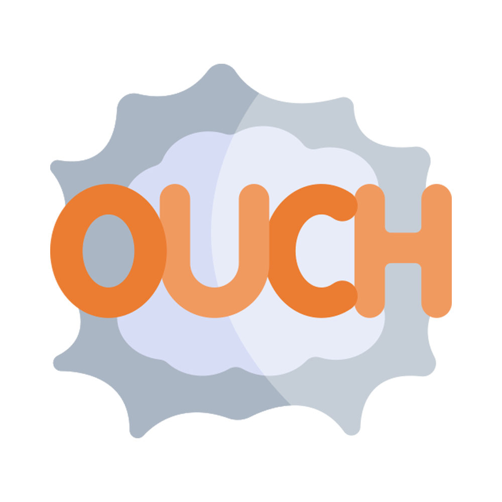 Ouch Free Sticker Transparent Picture