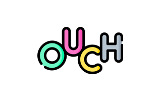 Ouch Free Sticker