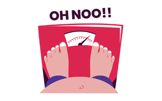 Overweight Free Sticker PNG