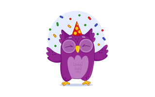 Owl Cartoon Free Sticker PNG