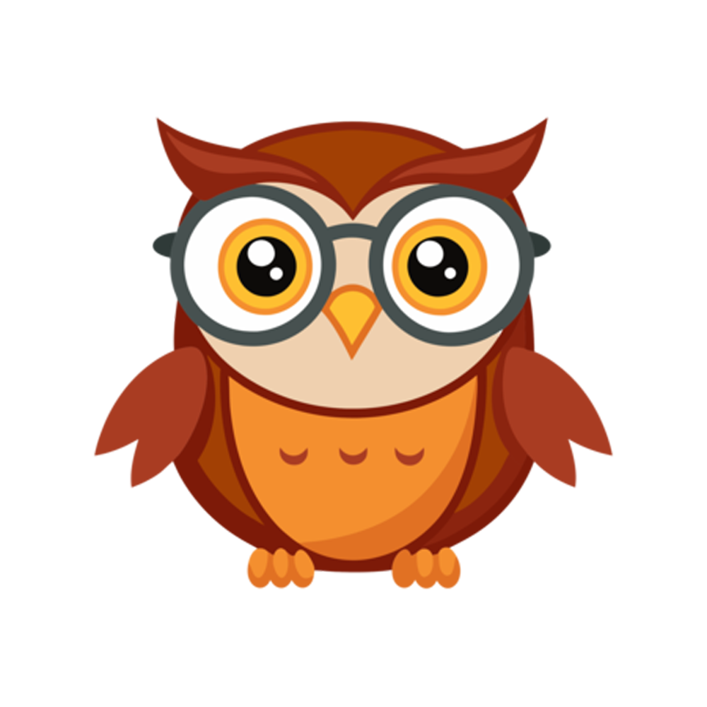 Owl Cartoon Sticker Transparent Image