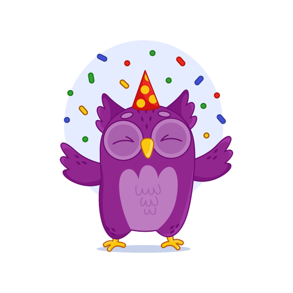 Owl Cartoon Sticker Transparent Picture