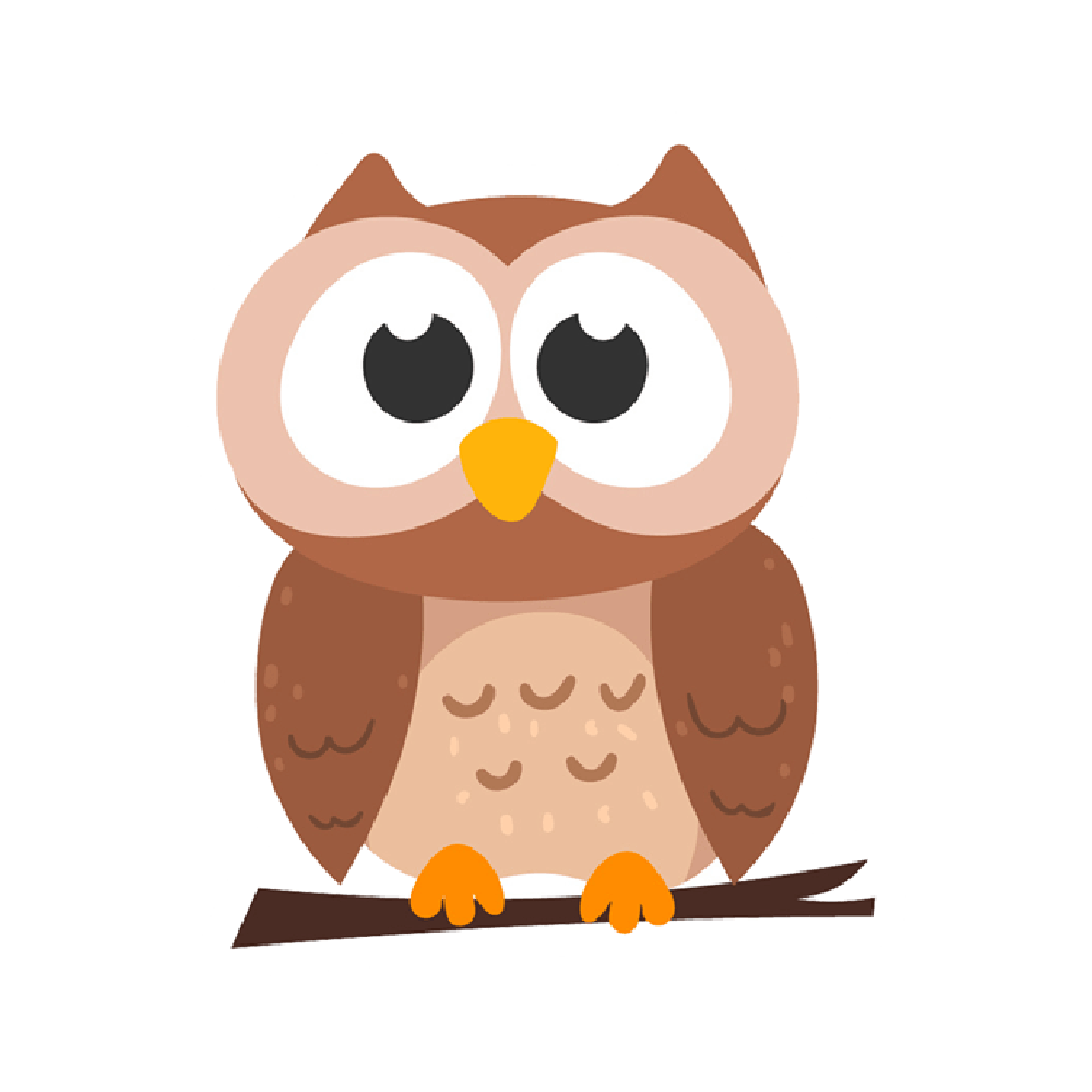 Owl Cartoon Sticker Transparent Clipart