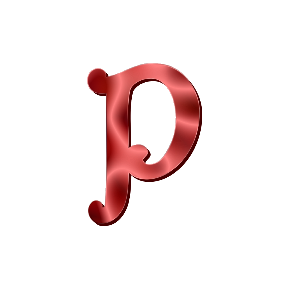 P Alphabet Transparent Clipart