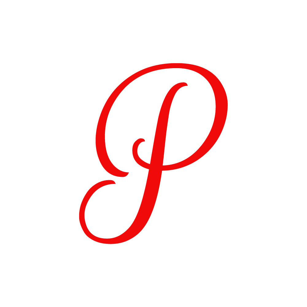 P Alphabet Red Transparent Photo