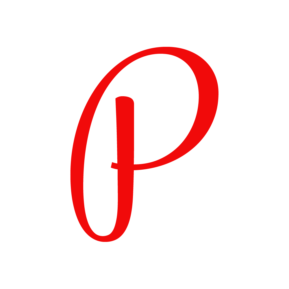 P Alphabet Red Transparent Picture