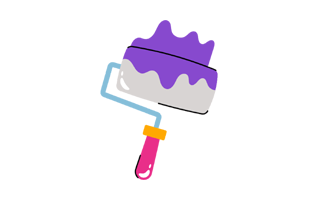 Paint Brush Sticker PNG