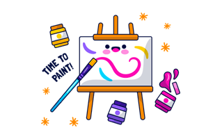Painting Free Sticker PNG
