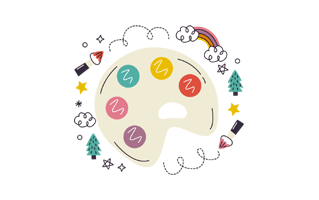 Painting Palette Free Sticker PNG