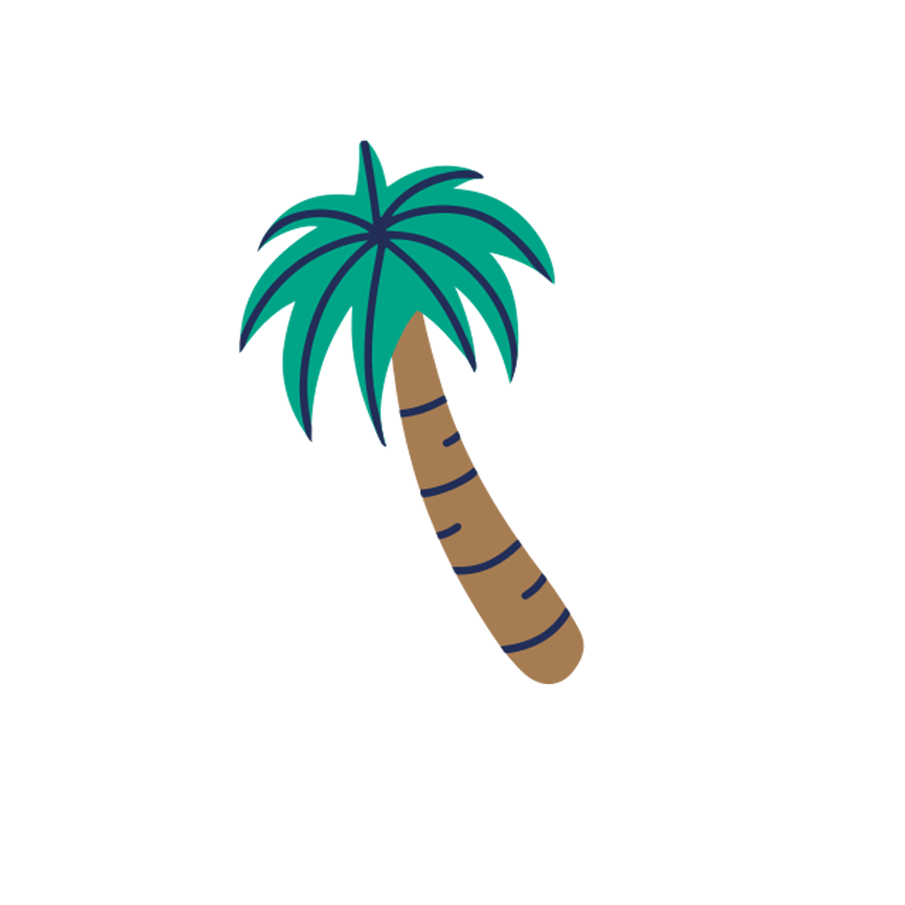 Palm Tree Free Sticker Transparent Clipart