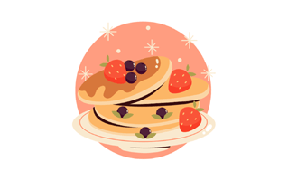 Pancakes Free Sticker PNG
