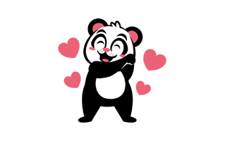 Panda Bear Free Sticker PNG