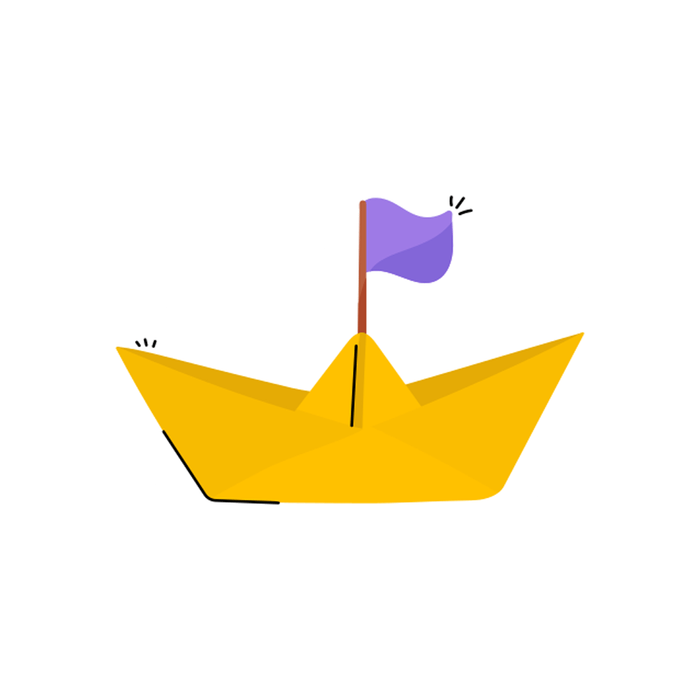 Paper Bboat Free Sticker Transparent Image