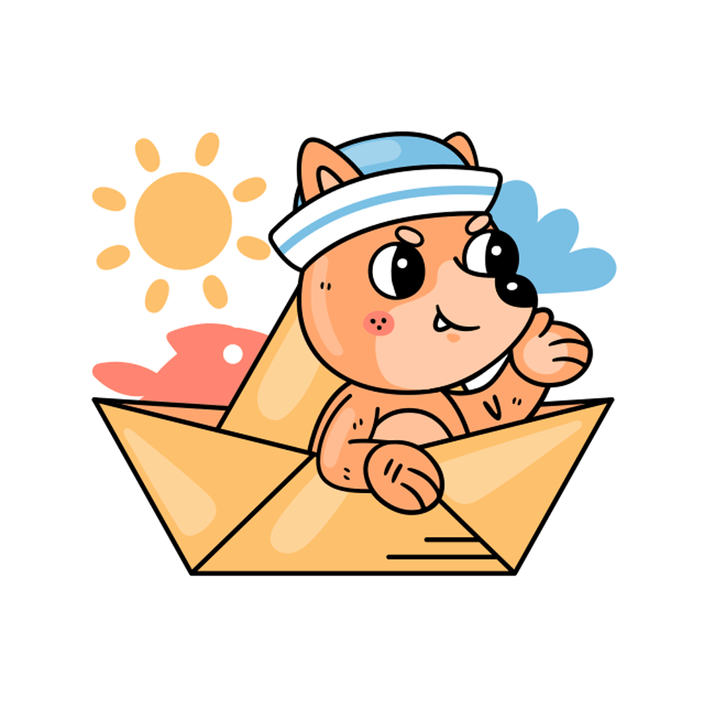 Paper Bboat Free Sticker Transparent Clipart