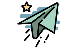 Paper Plane Sticker PNG