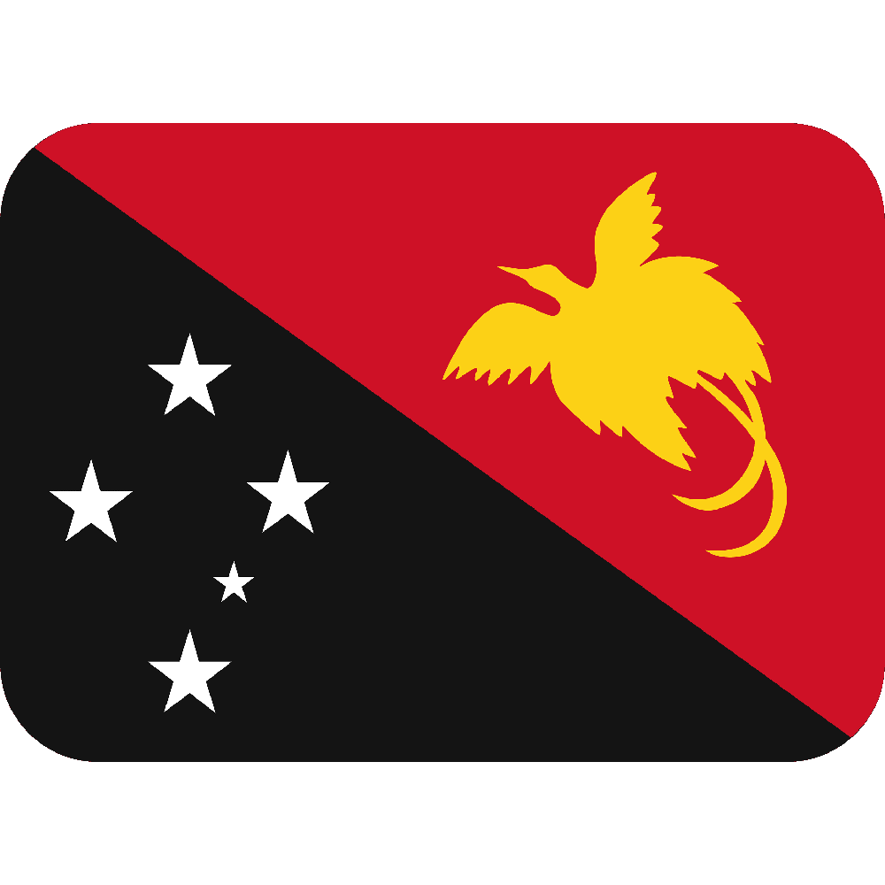 Papua New Guinea Flag Transparent Image