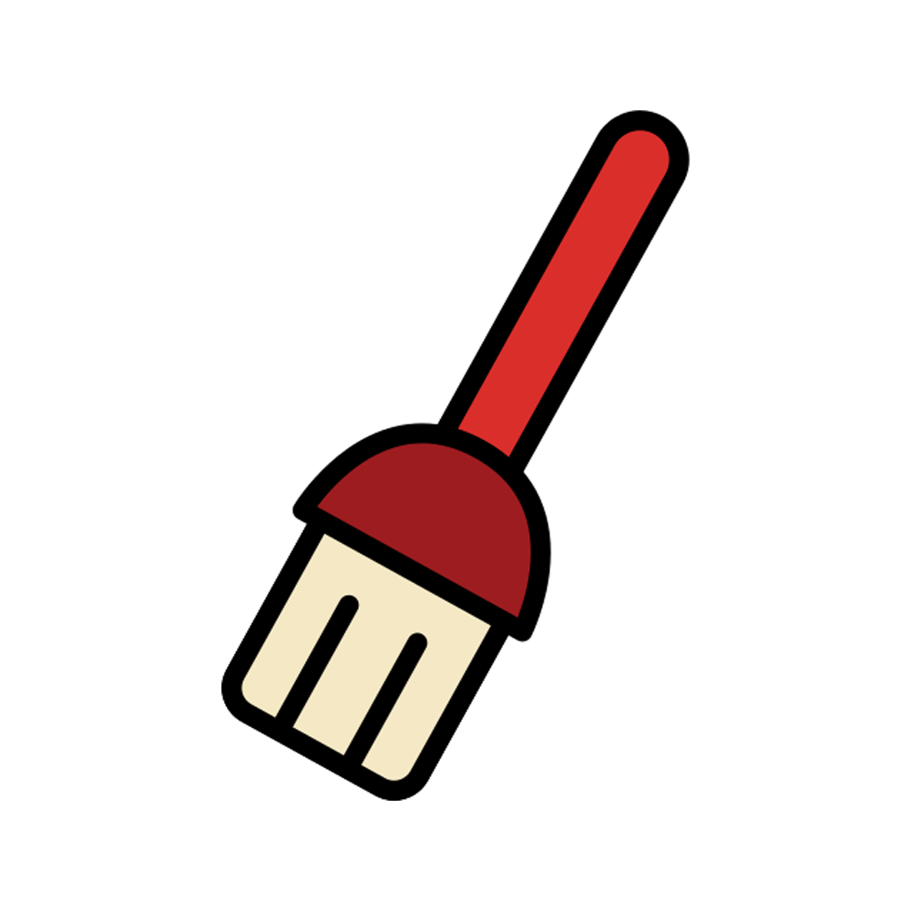 Pastry Brush Sticker Transparent Image