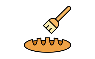 Pastry Brush Sticker PNG