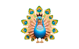 Peacock Cartoon PNG