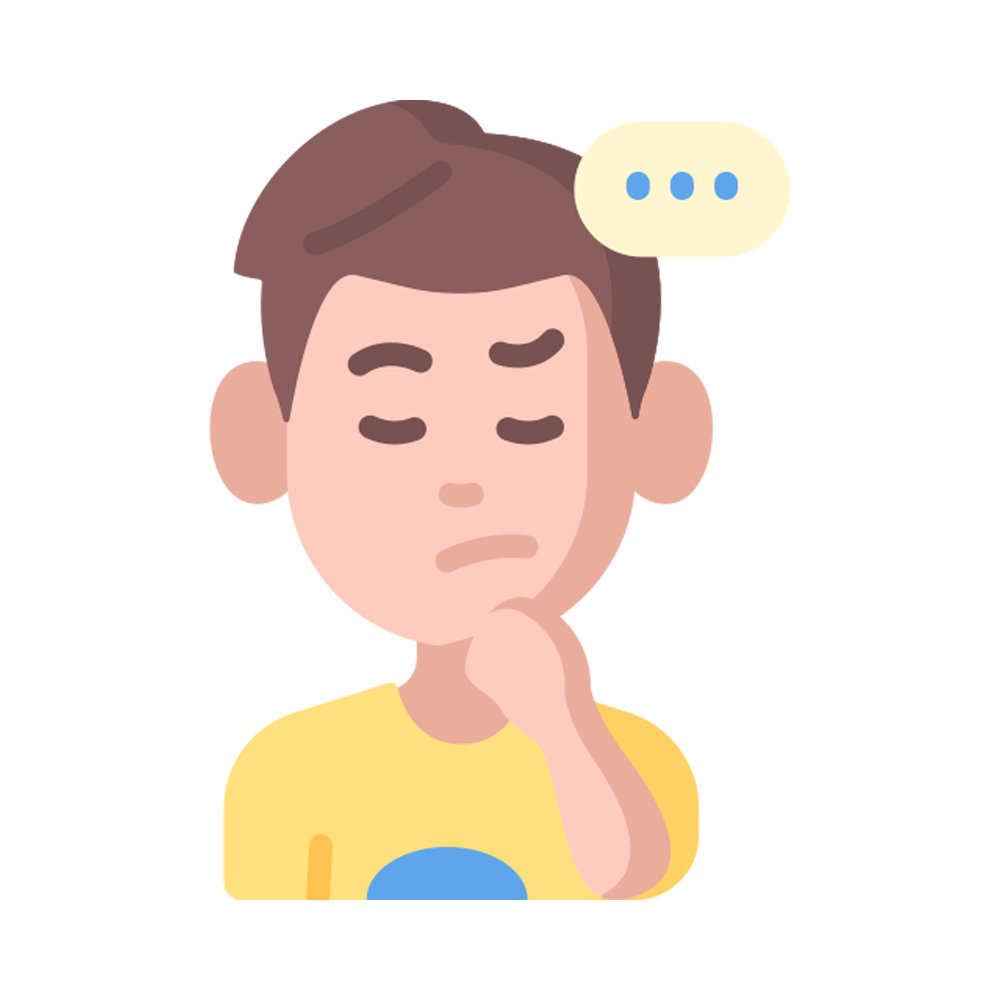 Pensive Free Sticker Transparent Gallery