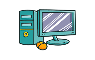 Personal Computer Free Sticker PNG