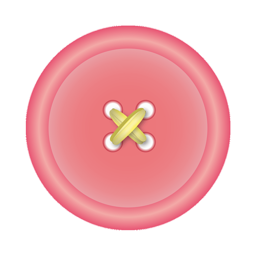 Pink Clothes Button Transparent Clipart