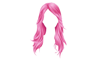 Pink Hair PNG