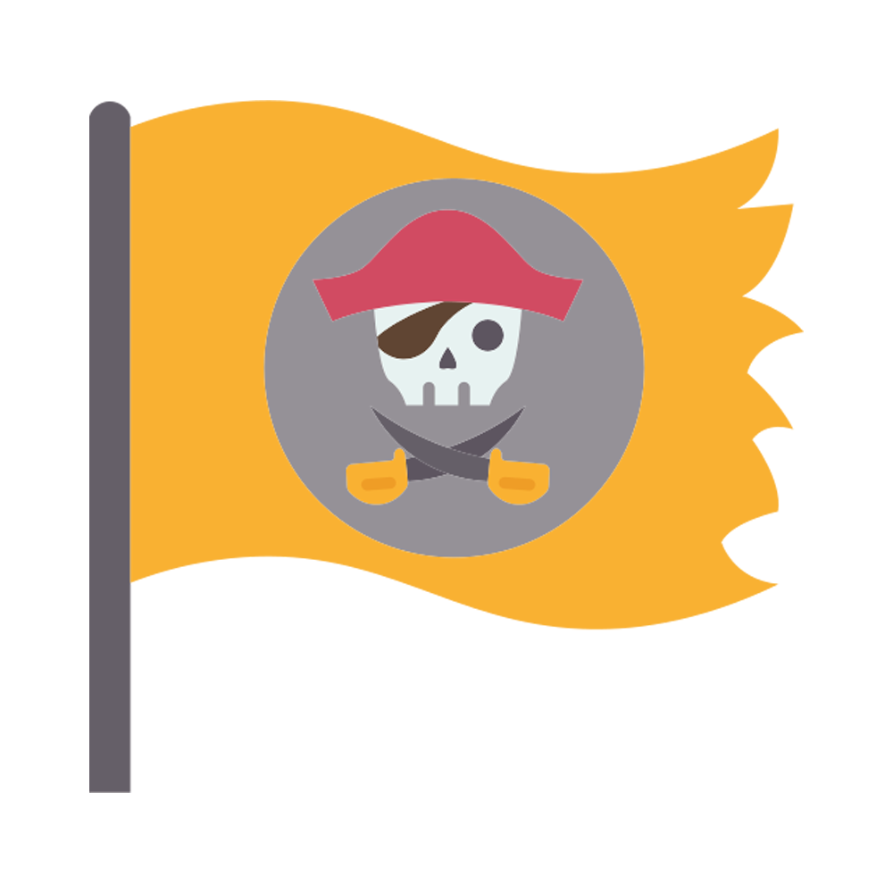 Pirate Flag Transparent Clipart