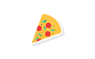 Pizza Slice Free Sticker PNG
