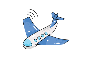 Plane Sticker PNG