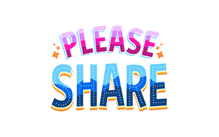 Please Share Free Sticker PNG
