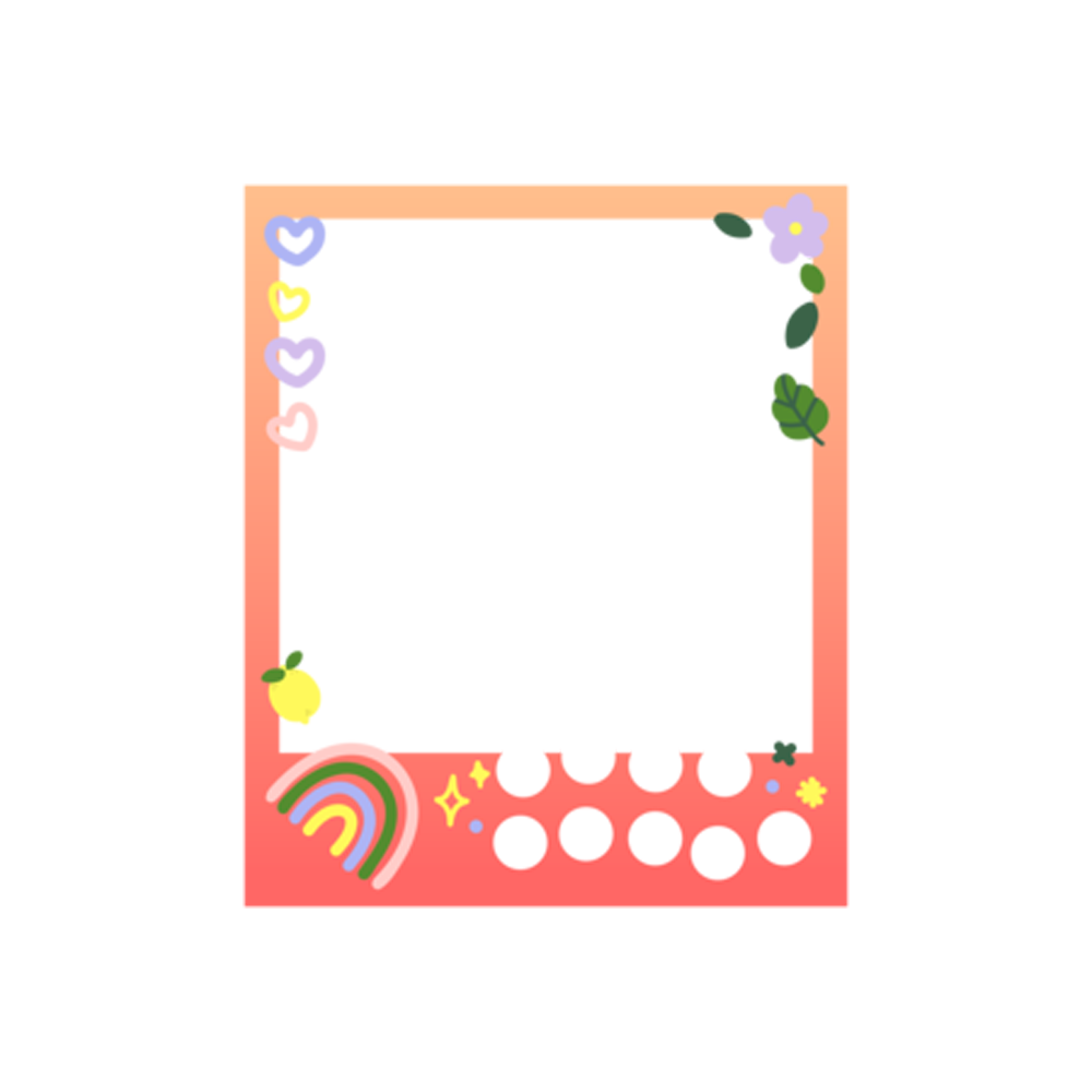 Polaroid Sticker Transparent Picture