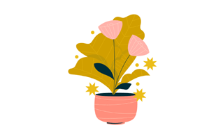 Pot Plant Free Sticker PNG