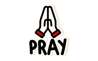 Pray Sticker PNG