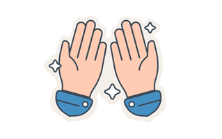 Praying Sticker PNG